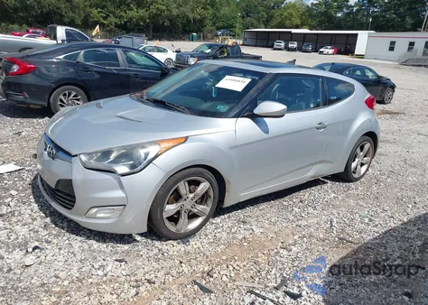 2012 Hyundai Veloster Base W/Black из США, поврежденный, VIN KMHTC6AD2CU061478